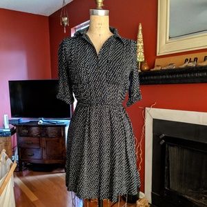 Collared Shirtwaist Dress